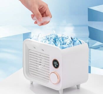 ice and water table cooler fan