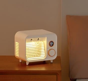night light table cooler fan