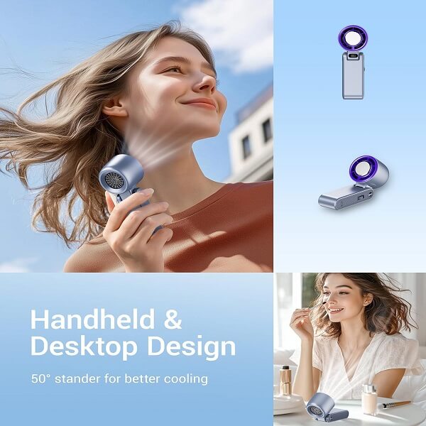 Handheld Cooling Fan desktop design